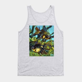 Colorful Black Moor Goldfish by Robert Phelps Tank Top